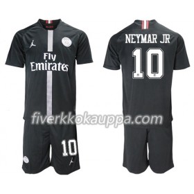 Jalkapallo Pelipaidat/Peliasut Paris Saint Germain Neymar Jr 10 Jodan Musta Lasten Kolmaspelipaita 2018-2019